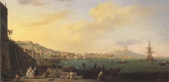 VERNET, Claude-Joseph View of Naples with Nt.Vesuvius (mk05) Germany oil painting art